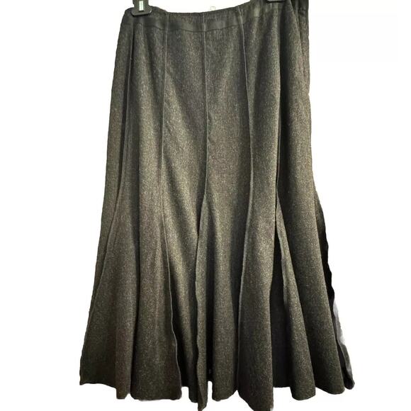 Kirsch Skirt Size 40 US 9.5 Gray Wool Blend Midi Office Academia Career Capsule - Picture 1 of 5